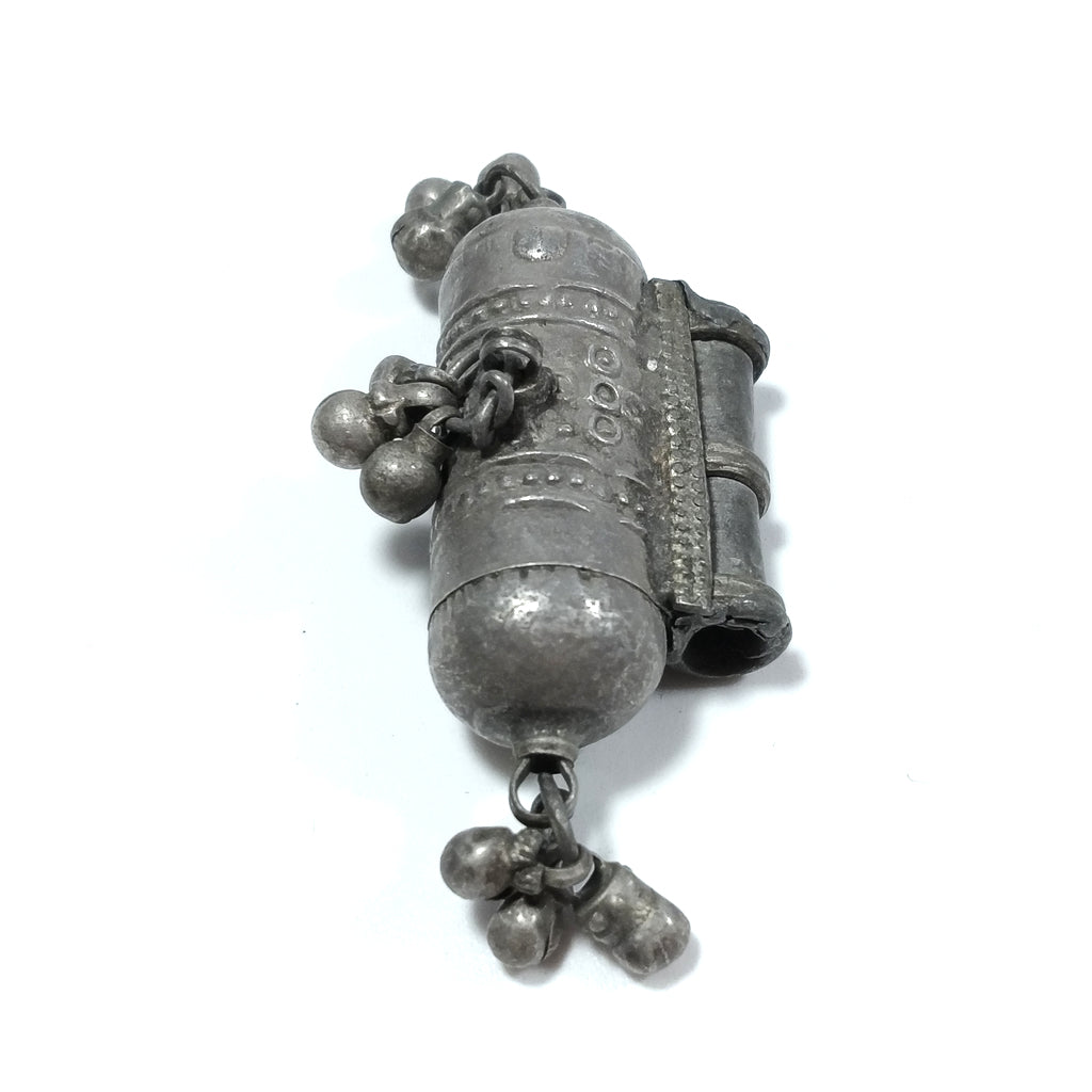 Ciondolo ETNICO in argento antico con PORTA PREGHIERE