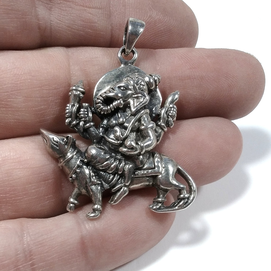 Ciondolo etnico in argento 925 GANESH - BATARWAR