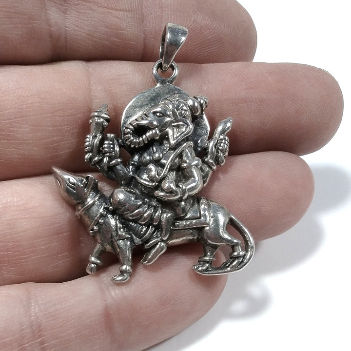 Ciondolo etnico in argento 925 GANESH - BATARWAR
