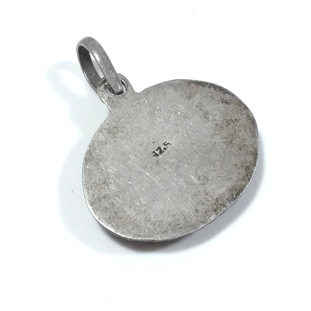 ETHNIC pendant in antique silver with SHIVA