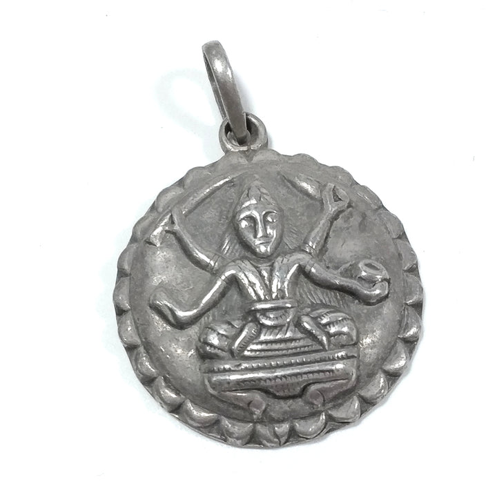 ETHNIC pendant in antique silver with SHIVA | ETHNIC JEWELRY