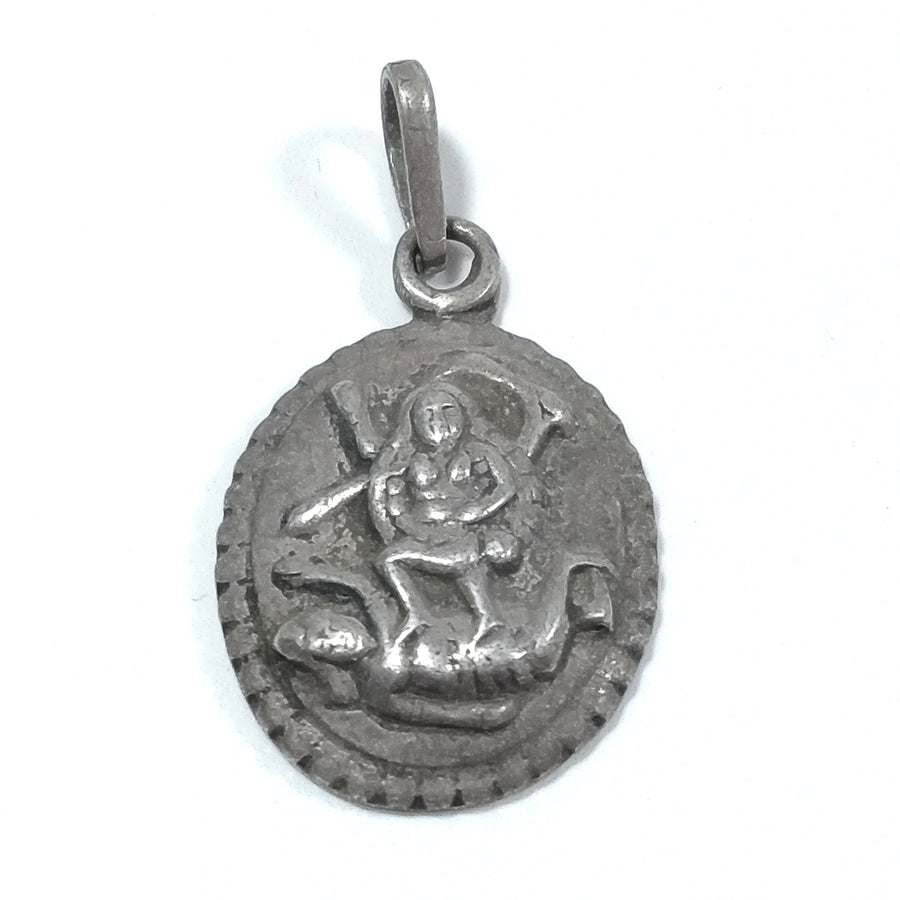 Ciondolo ETNICO in argento antico con KALI | GIOIELLI ETNICI