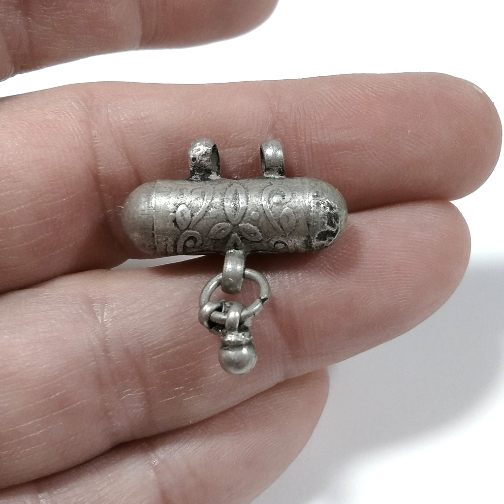 Ciondolo ETNICO in argento antico con PORTA PREGHIERE | GIOIELLI ETNICI