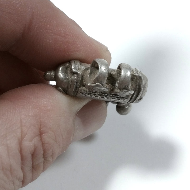 Ciondolo porta preghiere in argento antico - SADARPUR