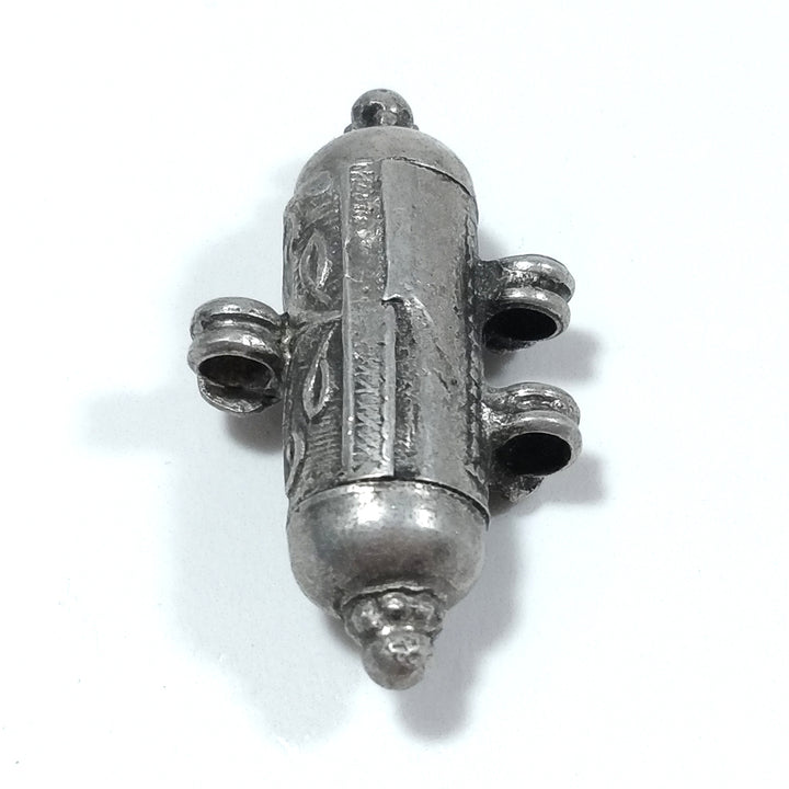 ETHNIC pendant in antique silver with PRAYER BOX