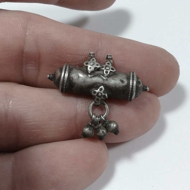 Ciondolo ETNICO in argento antico con PORTA PREGHIERE | GIOIELLI ETNICI