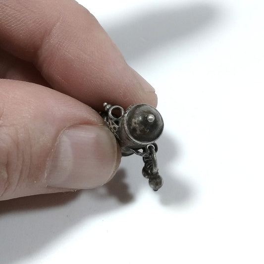 Ciondolo ETNICO in argento antico con PORTA PREGHIERE | GIOIELLI ETNICI β immagine2