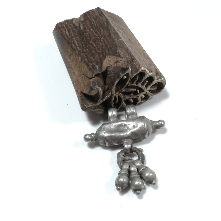 ETHNIC pendant in antique silver with PRAYER BOX