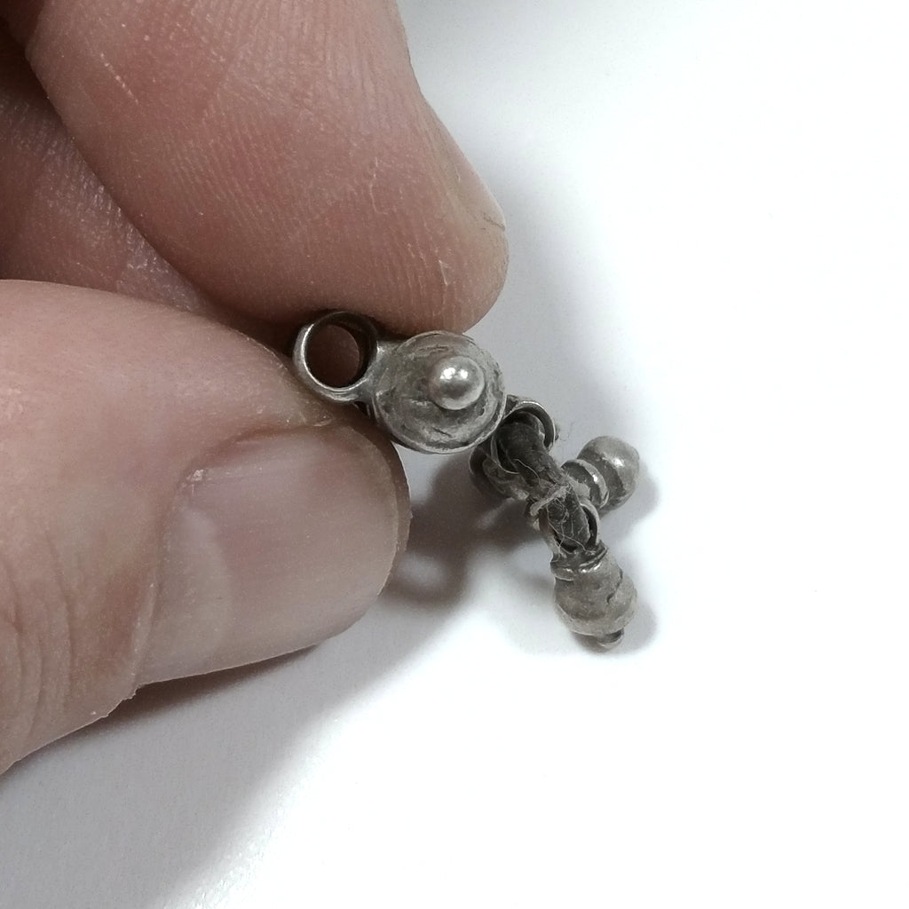 ETHNIC pendant in antique silver with PRAYER BOX