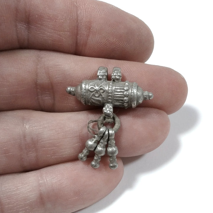 Ciondolo ETNICO in argento antico con PORTA PREGHIERE | GIOIELLI ETNICI