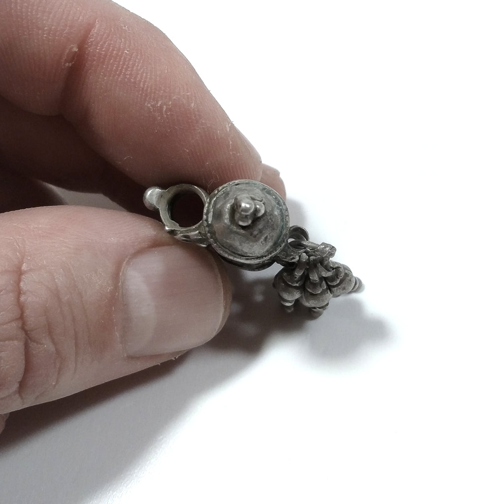 ETHNIC pendant in antique silver with PRAYER BOX