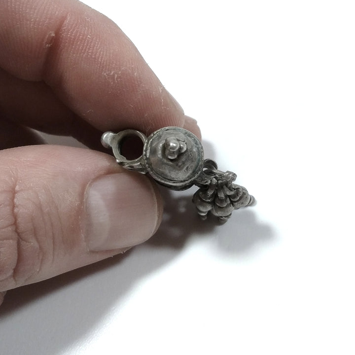 ETHNIC pendant in antique silver with PRAYER BOX