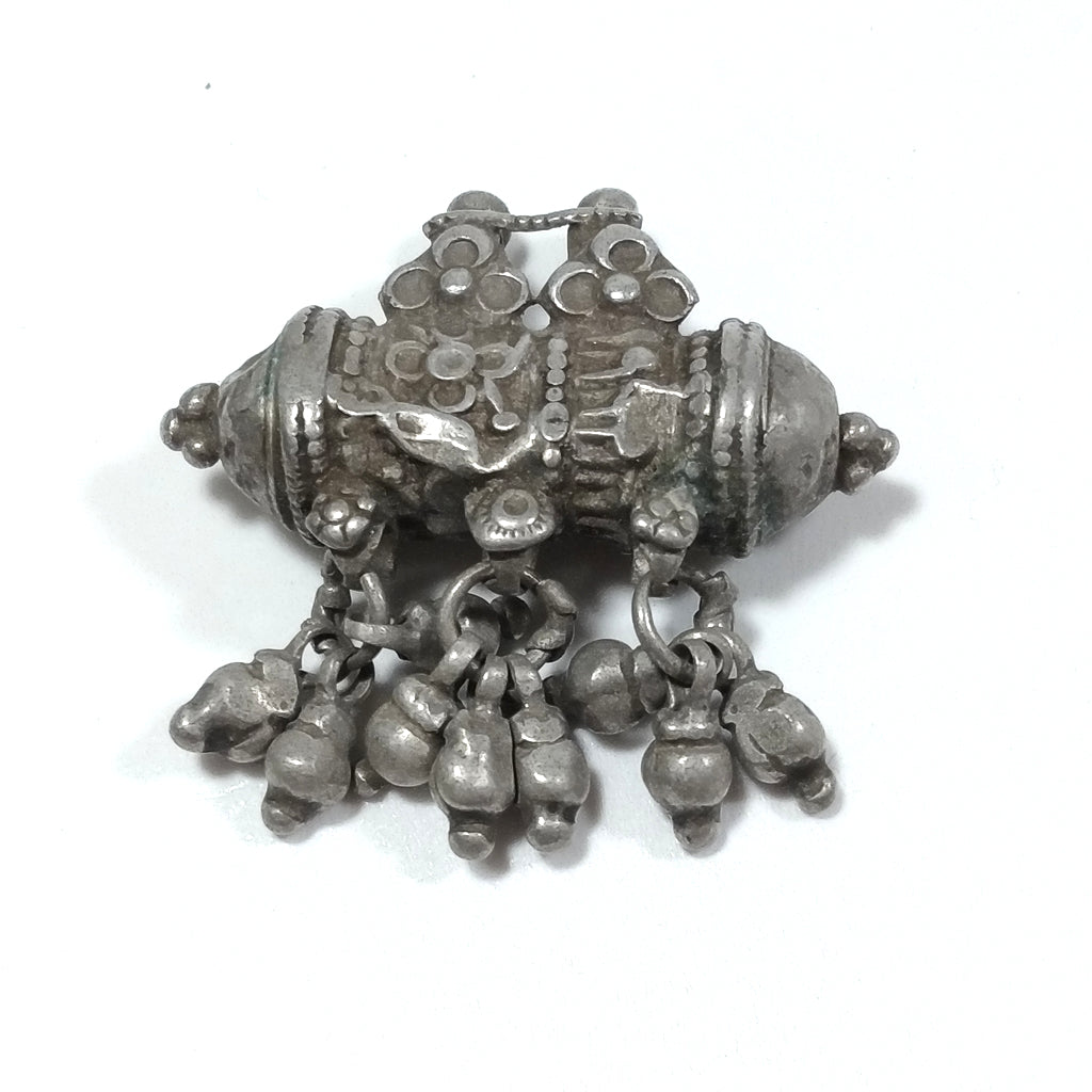 ETHNIC pendant in antique silver with PRAYER BOX