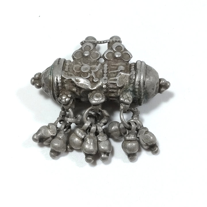 ETHNIC pendant in antique silver with PRAYER BOX