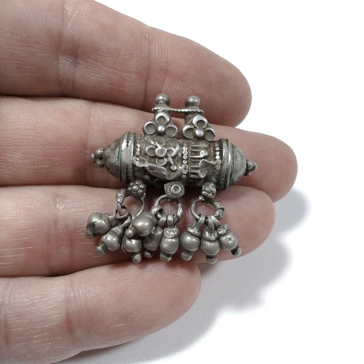 Ciondolo ETNICO in argento antico con PORTA PREGHIERE | GIOIELLI ETNICI