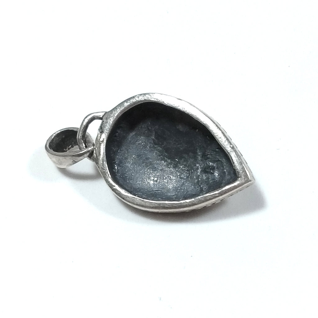 ETHNIC pendant in antique silver with GANESH