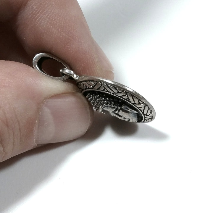 ETHNIC pendant in 925 silver with BUDDHA | ETHNIC JEWELRY