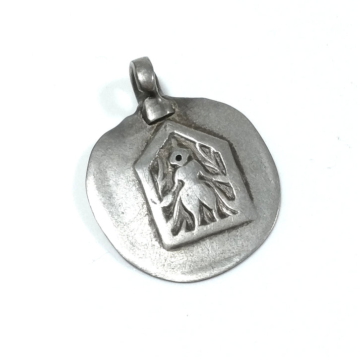 ETHNIC pendant in antique silver with SHIVA