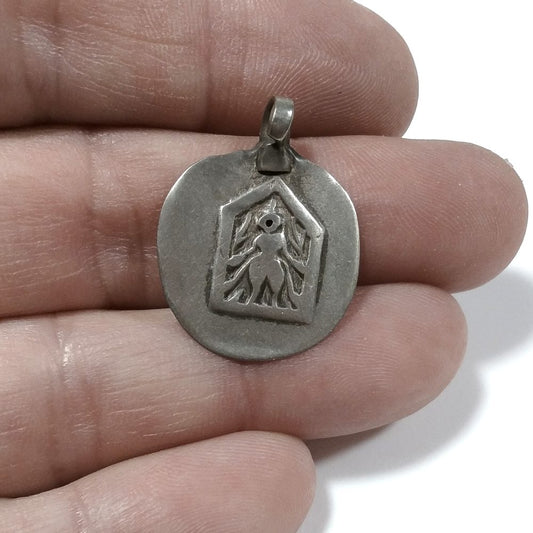 Ciondolo ETNICO in argento antico con SHIVA | GIOIELLI ETNICI