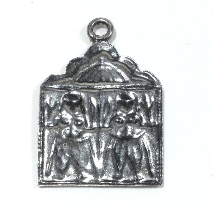 ETHNIC pendant in antique silver with SHIVA