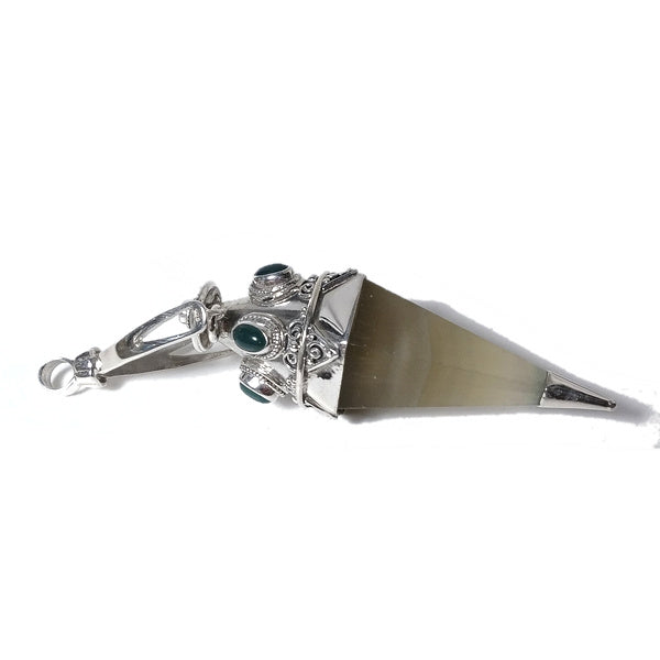 Ciondolo artigianale in argento 925 Ciondolo artigianale Flourite | GIOIELLI ETNICI | Pendolo