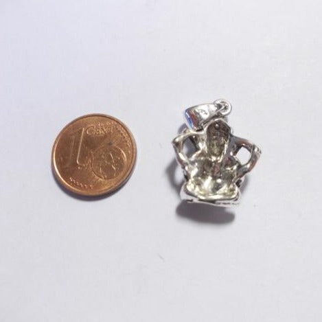 GANESH pendant in 925 silver - sitting