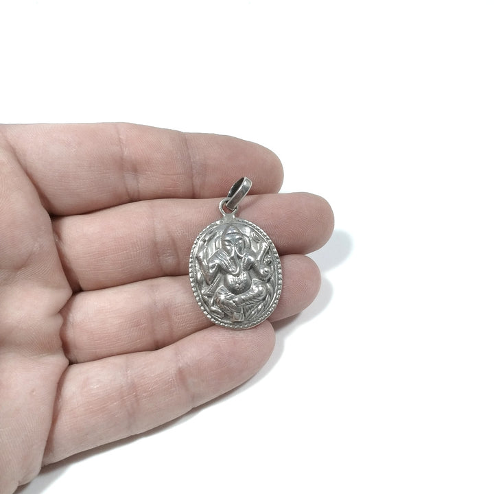 Ganesha pendant in 925 silver - NILA