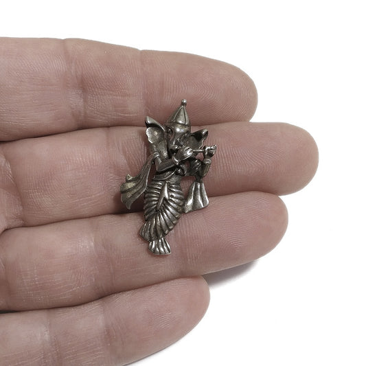 Ciondolo ETNICO in argento 925 con GANESH danzante | GIOIELLI IN ARGENTO