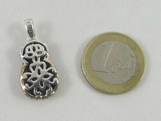 CIONDOLO GUFO argento/bronzo bianco - ilmondodiwit - Ciondolo