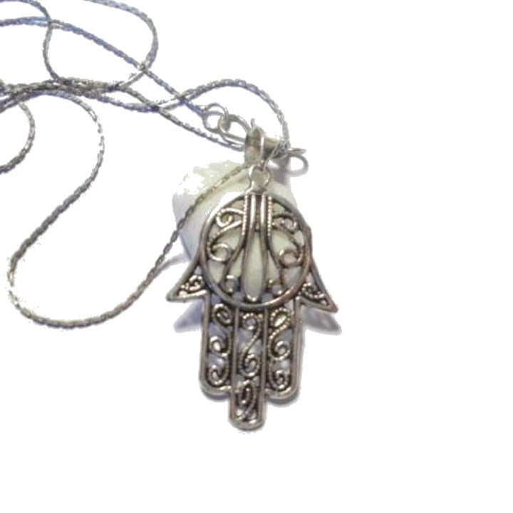 Ciondolo/Collana MANO DI FATIMA ottone grande | HAMSA