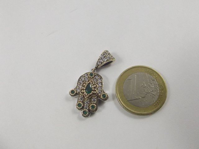 CIONDOLO MANO DI FATIMA argento/bronzo - ilmondodiwit - Ciondolo