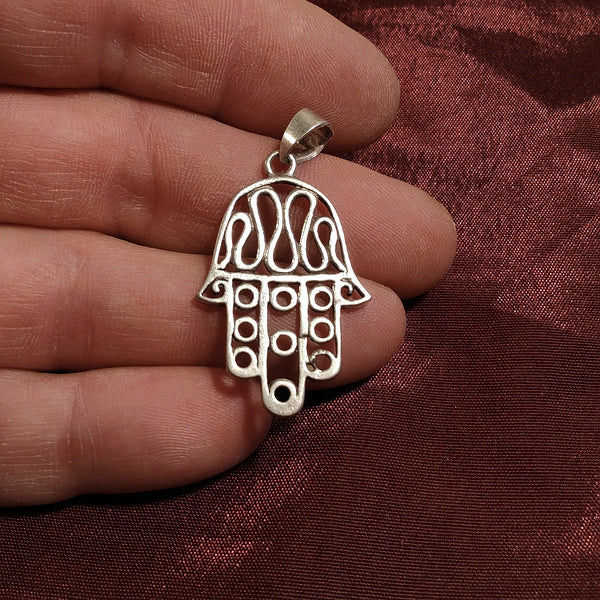 Ciondolo mano di Fatima in argento 925 - KUSTHIA