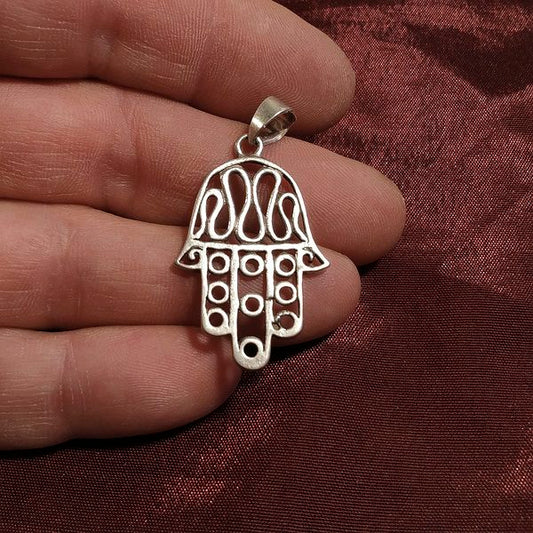 Ciondolo mano di Fatima in argento 925 - KUSTHIA