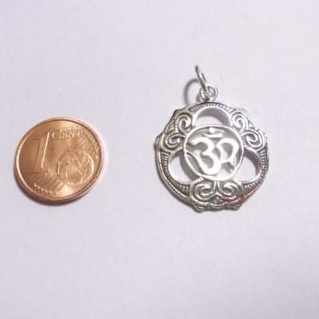 CIONDOLO OM in argento 925 traforo - ISHAAN