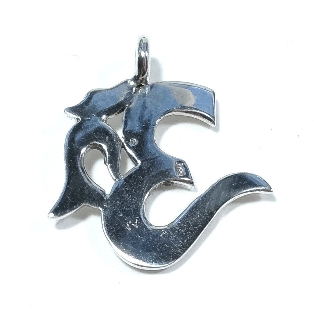 ETHNIC pendant in 925 silver with OM