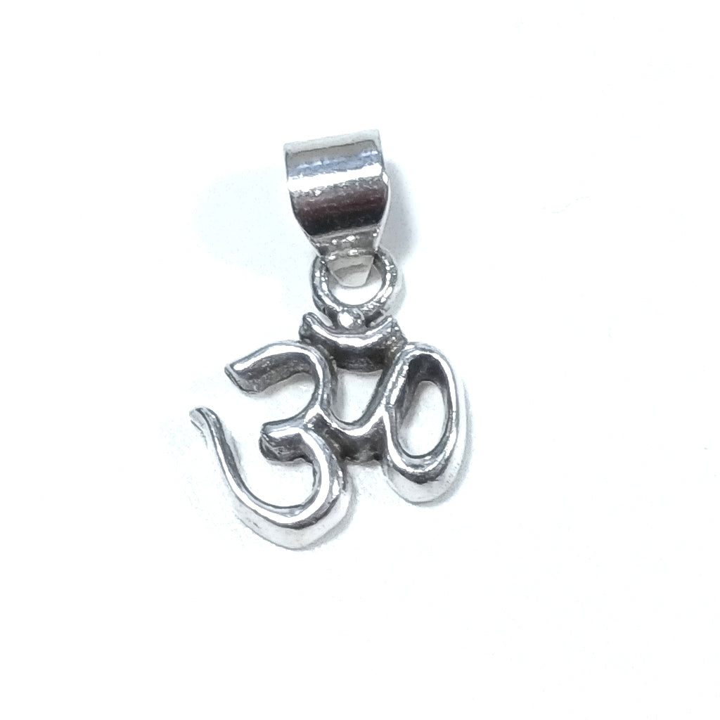 ETHNIC pendant in 925 silver with OM - RAJGIR