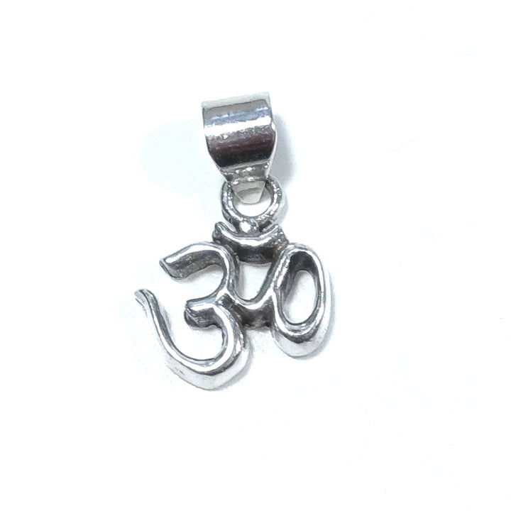 ETHNIC pendant in 925 silver with OM - RAJGIR