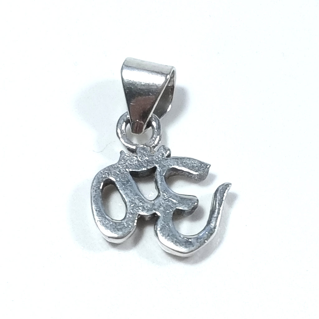 ETHNIC pendant in 925 silver with OM - RAJGIR
