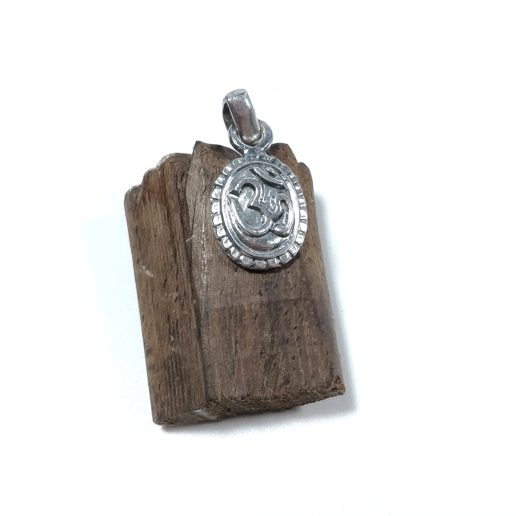 ETHNIC pendant in 925 silver with OM - AUM Mantra