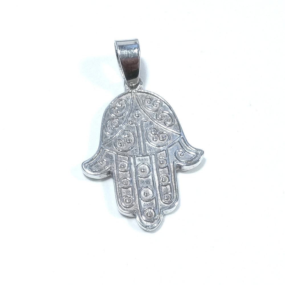 Ciondolo etnico in argento 925 mano di Fatima - ANSAR