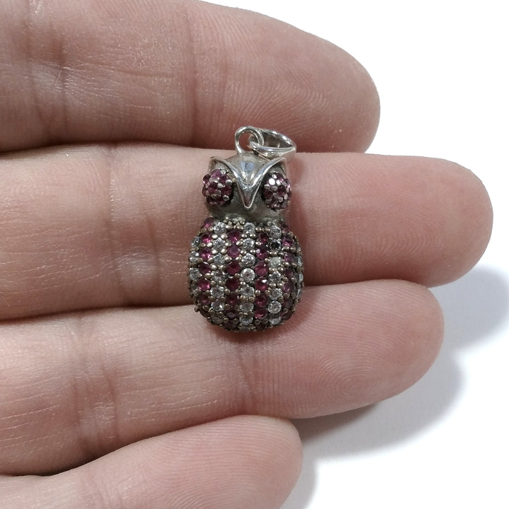 STONE PENDANT | in 925 silver with pink Tourmaline
