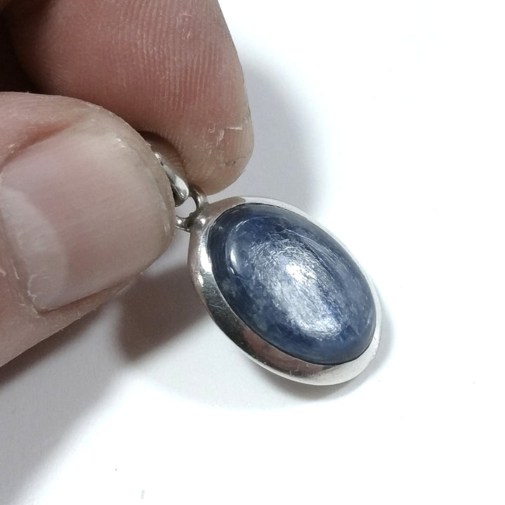 Ciondolo con pietra in argento 925 Ciondolo artigianale Cianite | GIOIELLI CON PIETRE