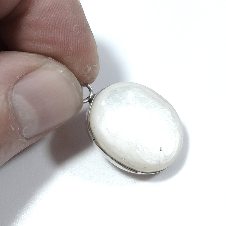 Ciondolo d'argento in argento 925 Ciondolo con pietra Madreperla | GIOIELLI ETNICI
