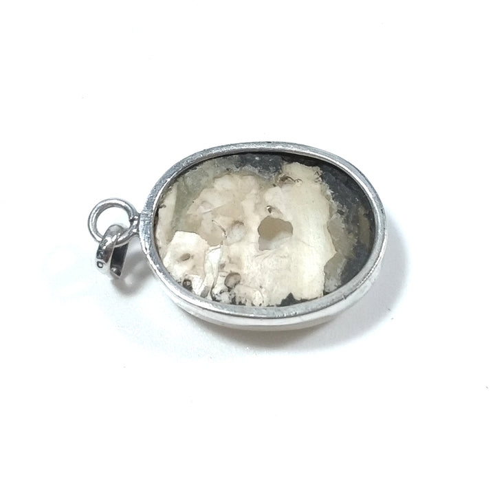 Silver pendant made of 925 silver Mother of pearl stone pendant | ETHNIC JEWELRY