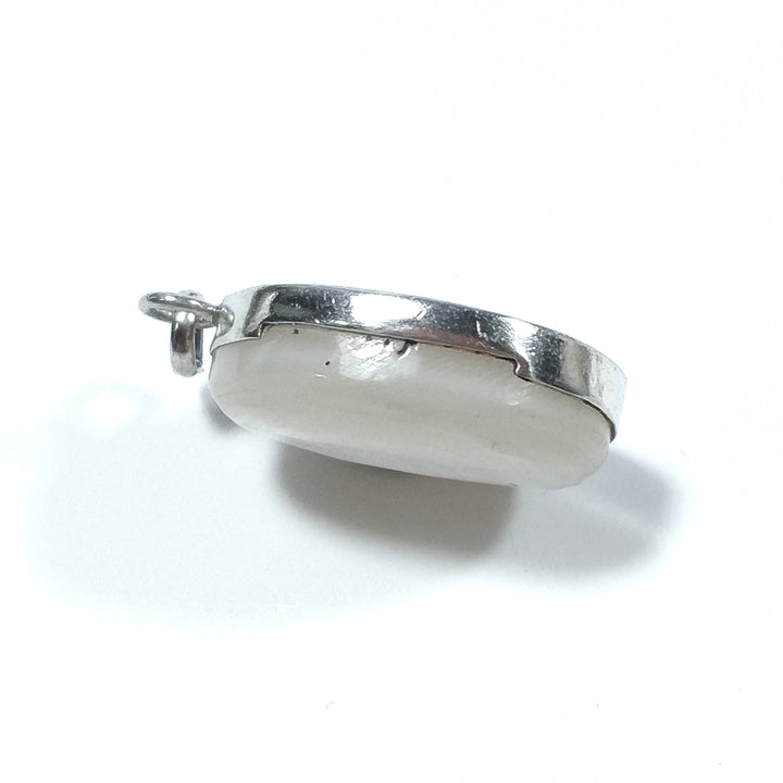 Silver pendant made of 925 silver Mother of pearl stone pendant | ETHNIC JEWELRY