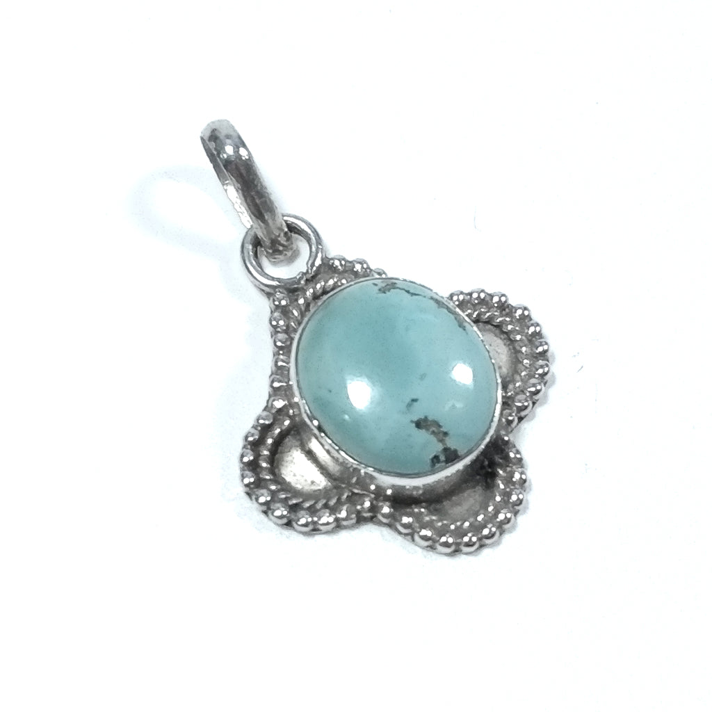 Pendant with stone in 925 silver ETHNIC Turquoise pendant