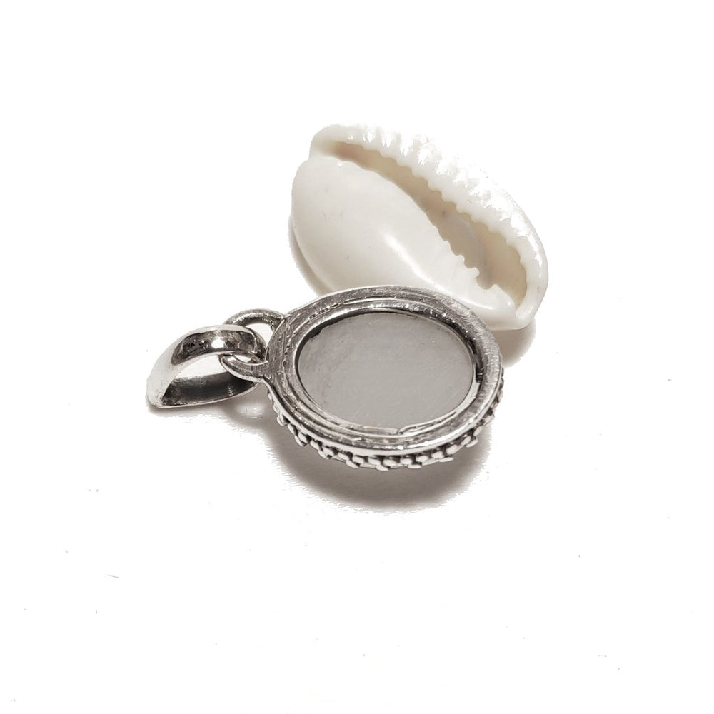 CIONDOLO pietra di luna - argento 925 ovale