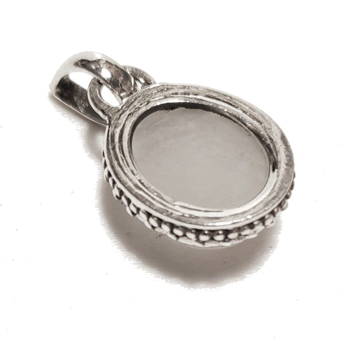 CIONDOLO pietra di luna - argento 925 ovale