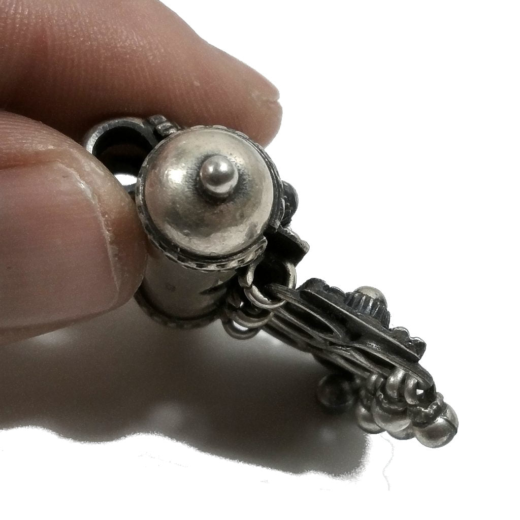 Ciondolo ETNICO in argento antico con PORTA PREGHIERE | GIOIELLI ETNICI