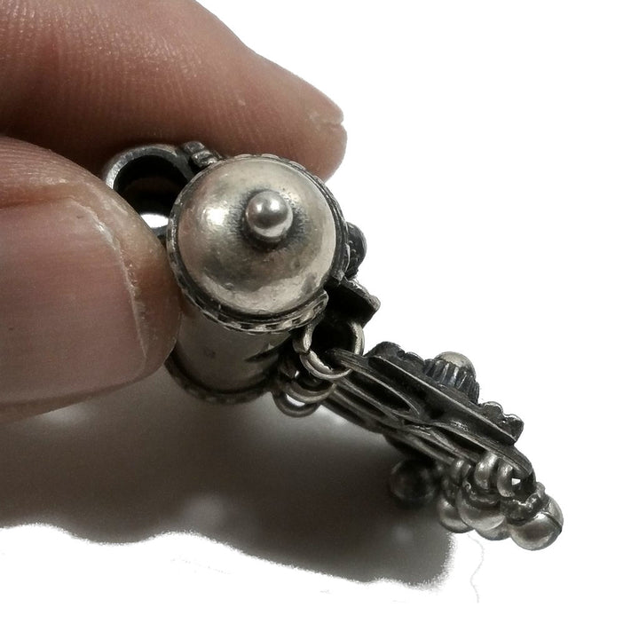 Ciondolo ETNICO in argento antico con PORTA PREGHIERE | GIOIELLI ETNICI